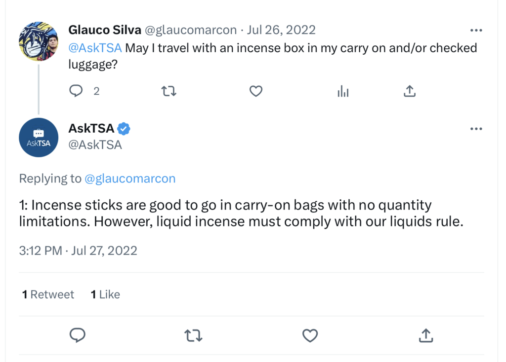 Can You Bring Incense On A Plane?