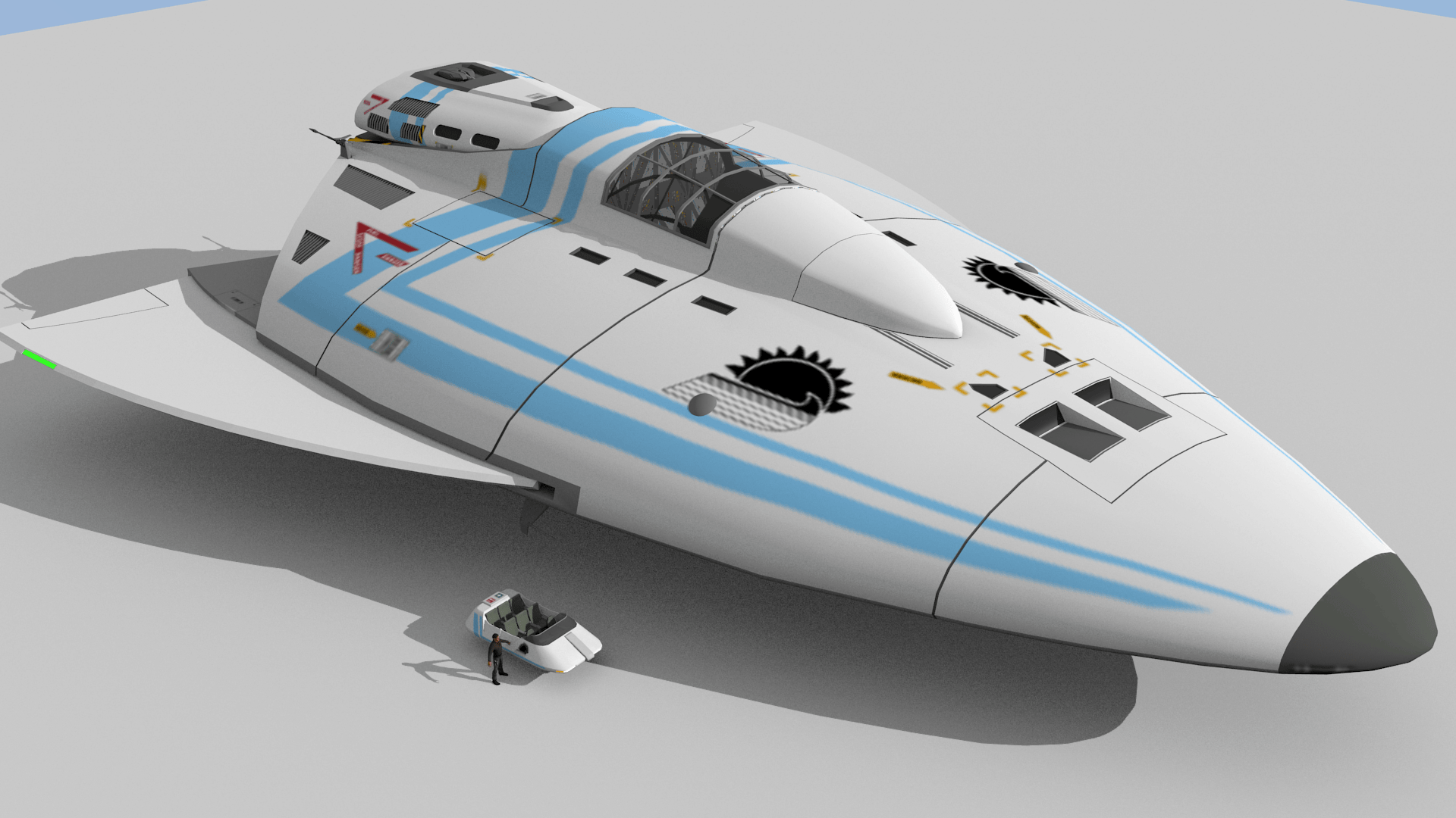 Traveller Illustrated » Starship 200ton JG Safari Ship (WIP)