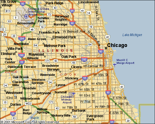 Map Of Chicago Metropolitan Area Chicago Metro Map