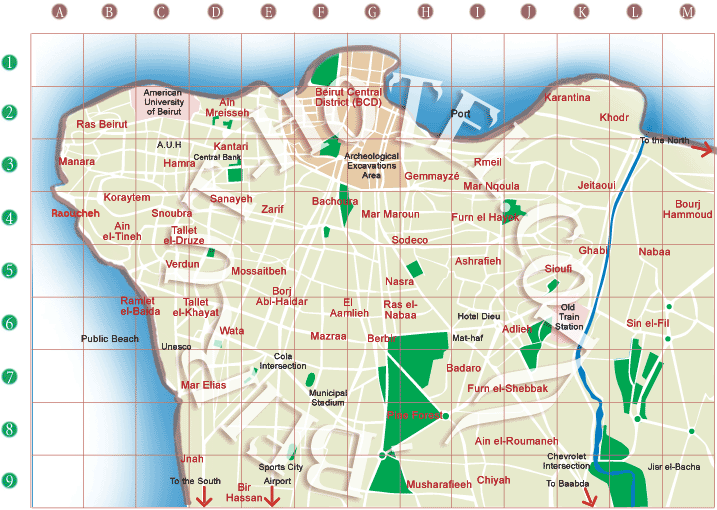 Beirut Subway Map