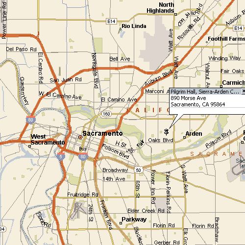 Sacramento Metro Map