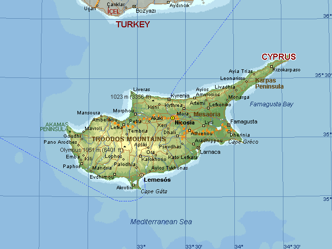 Cyprus Map Google Travelsmaps Com