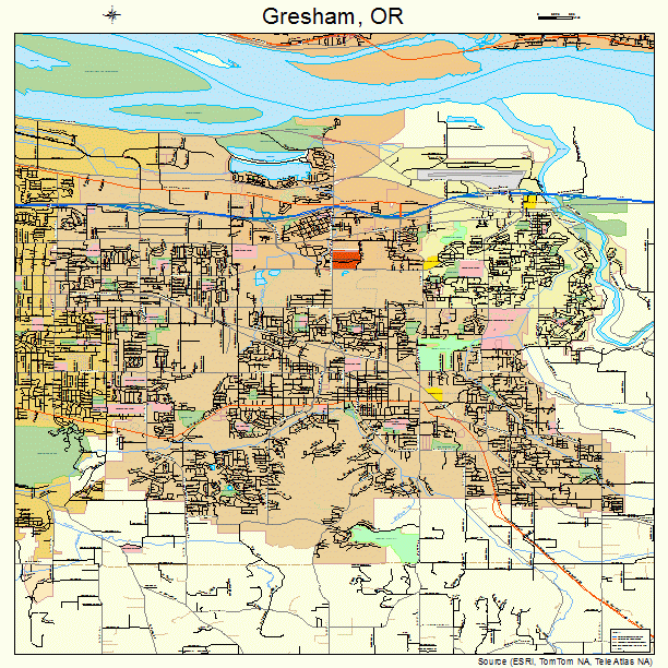 Where is Gresham? Gresham Map Map of Gresham