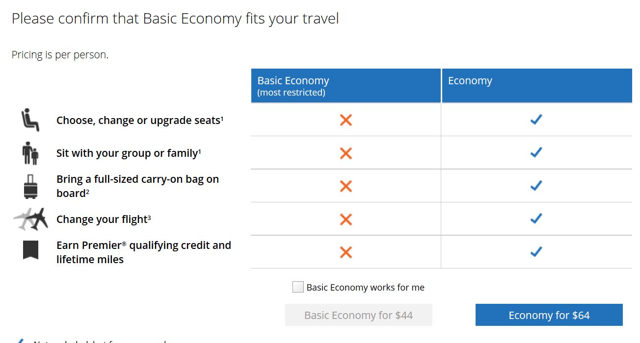 OMG I Booked Spirit and United Basic Economy TravelUpdate