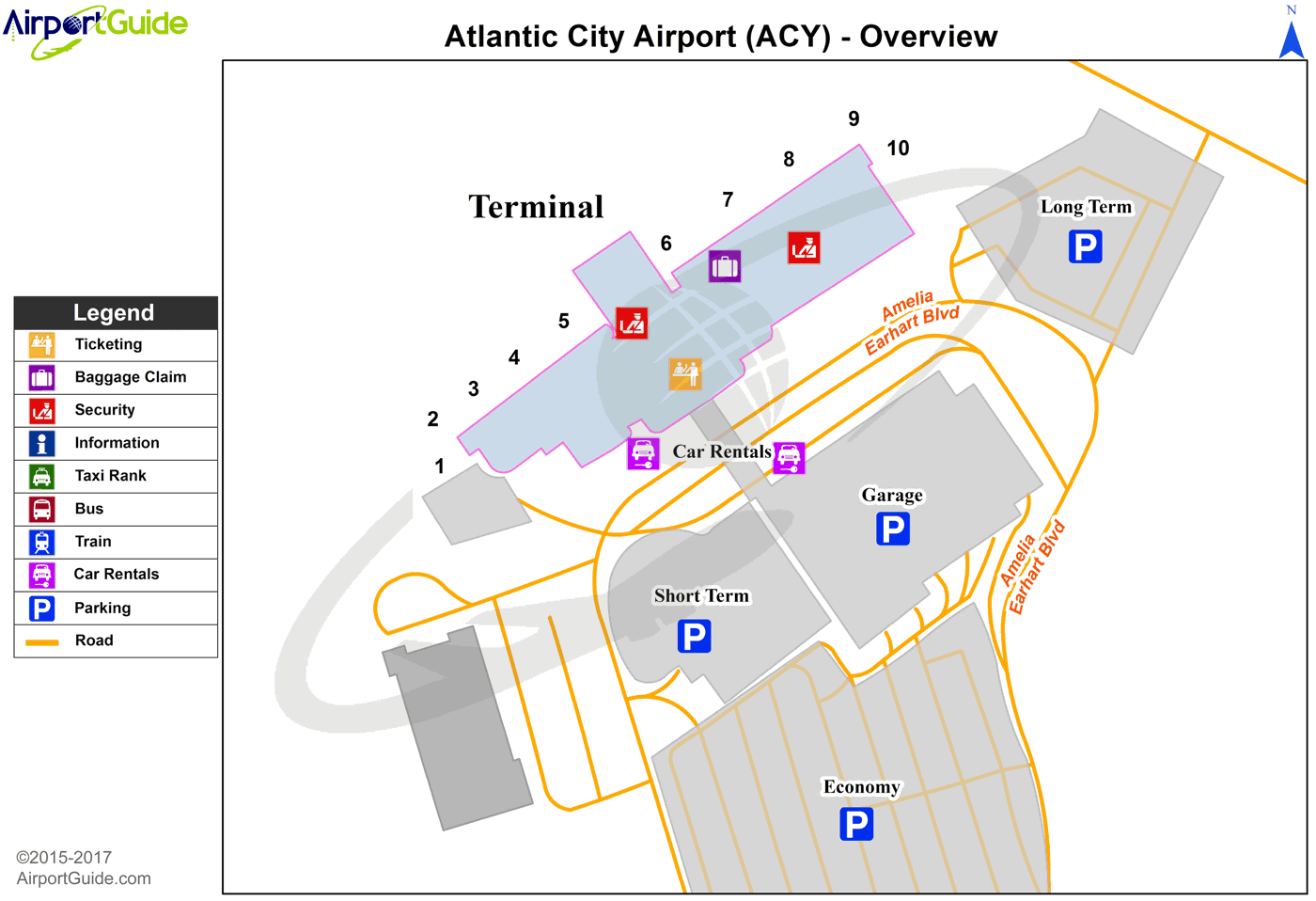 Atlantic City Airport Map Hiking In Map