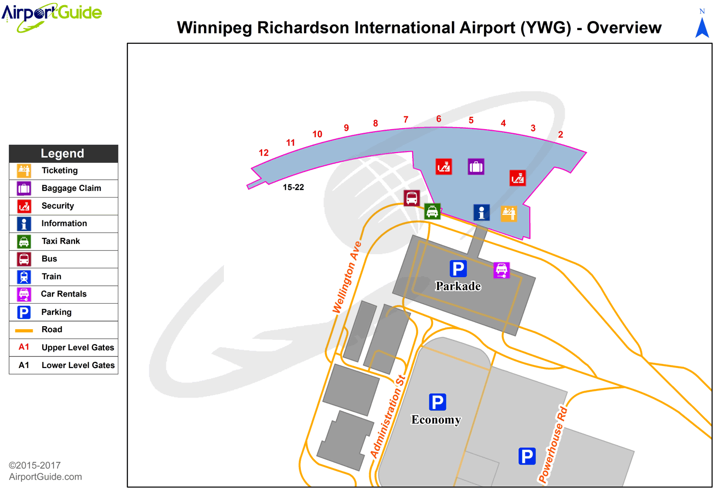 Winnipeg Airport Terminal Map International Map