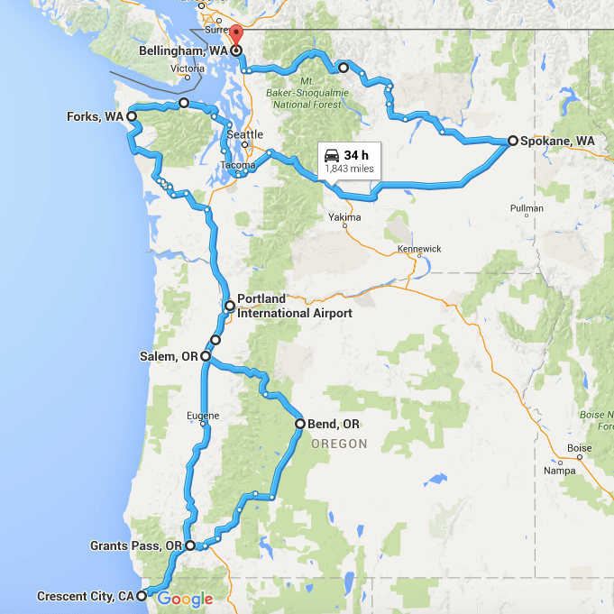Maps of the Pacific Northwest Go Northwest! A Travel.