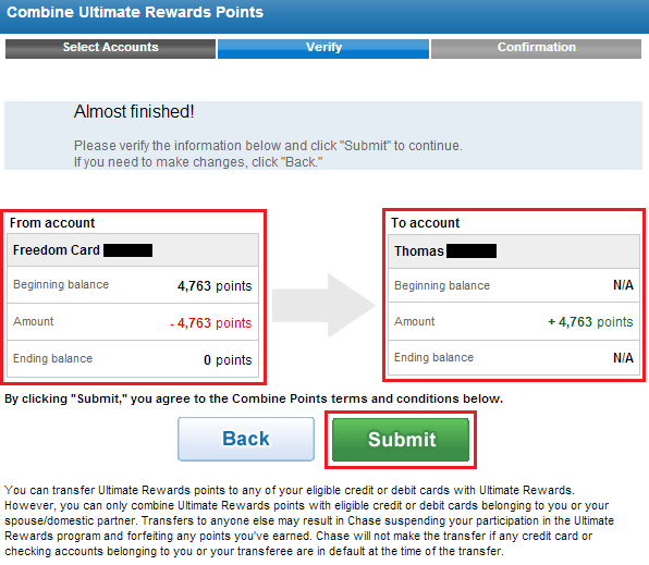 Preview UR Point Transfer Travel with Grant