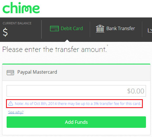 October 7 is the Last Day to Load Chime Card Fee Free with PayPal Business Debit Card