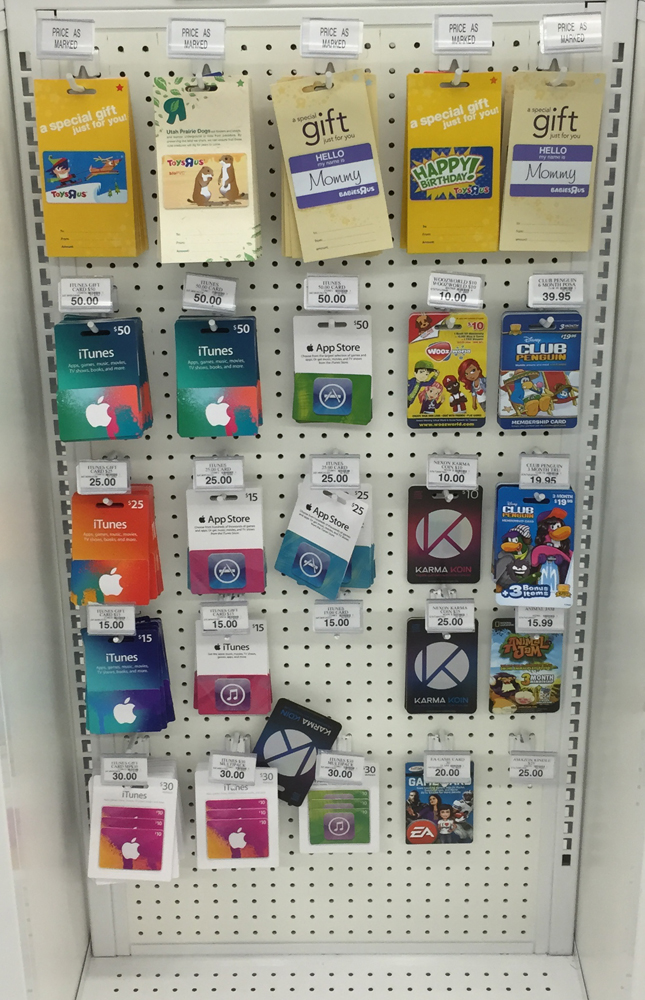 Random News Toys R Us and Babies R Us Sells Many Different Gift Cards, ChickFilA 2015