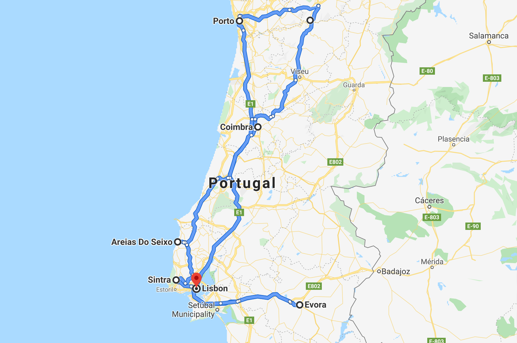 Sample Itinerary for 2 Weeks in Portugal Traverse