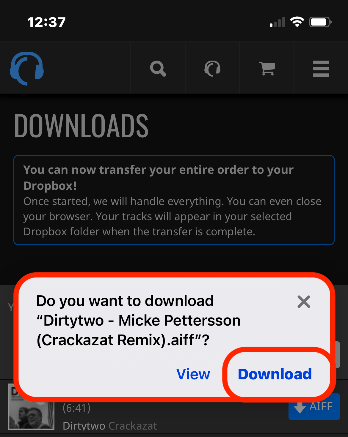 How do I download to iOS mobile devices? Traxsource Support