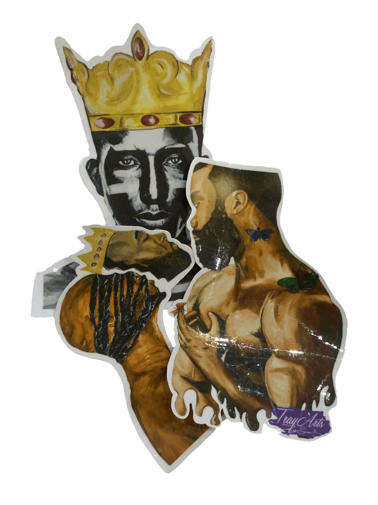 LAMINATED VINYL STICKERS TRAY ARTS