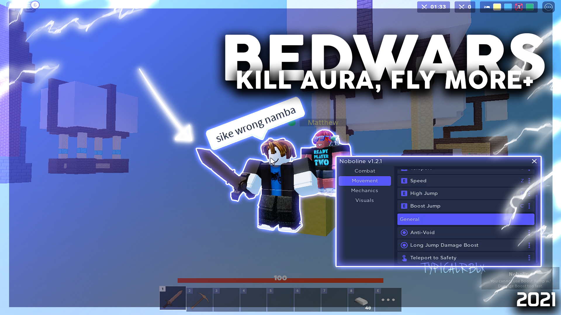 BEDWARS ROBLOX SCRIPT TRBXScript
