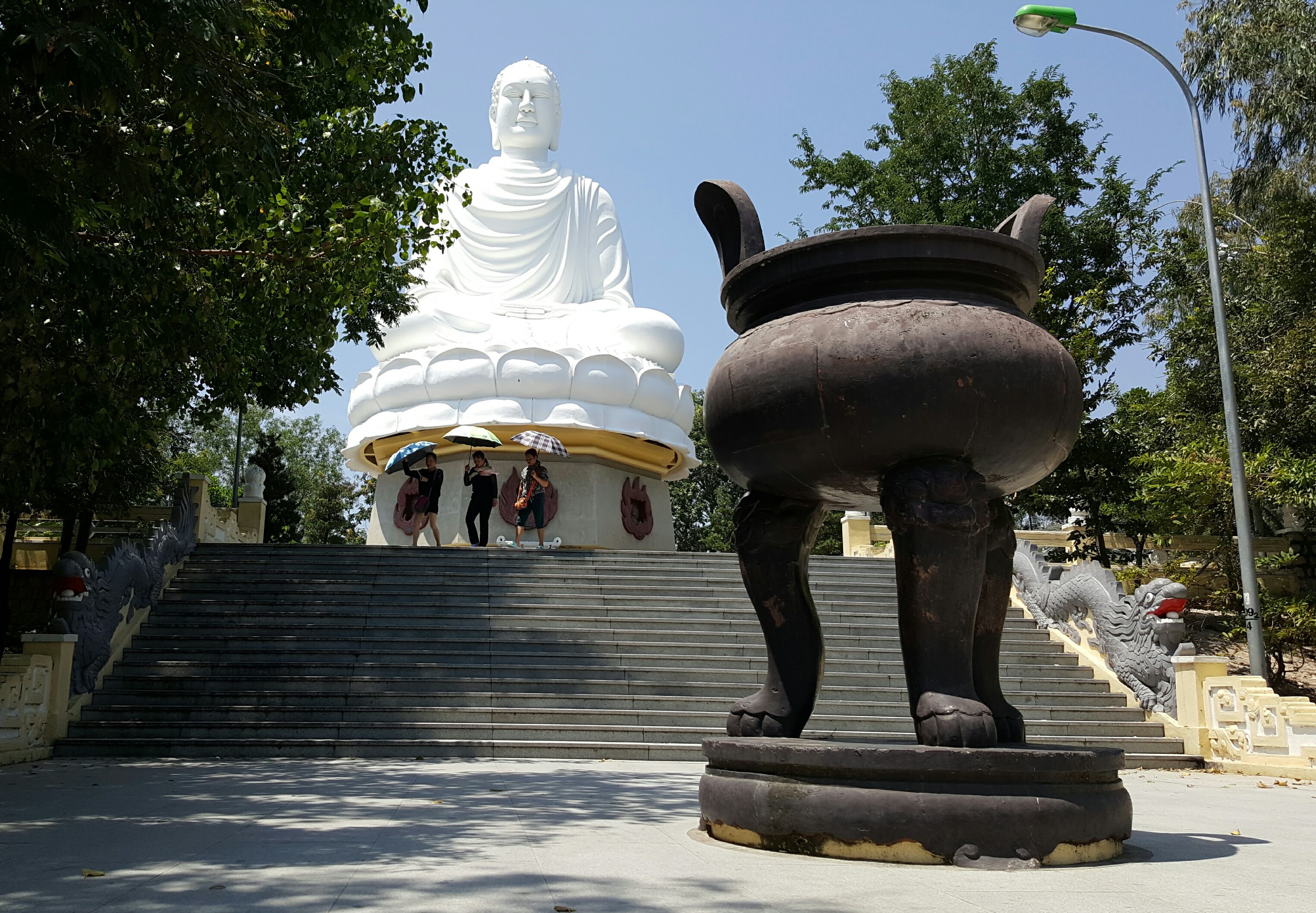 The White Buddha watches over Nha Trang Treading The Globe