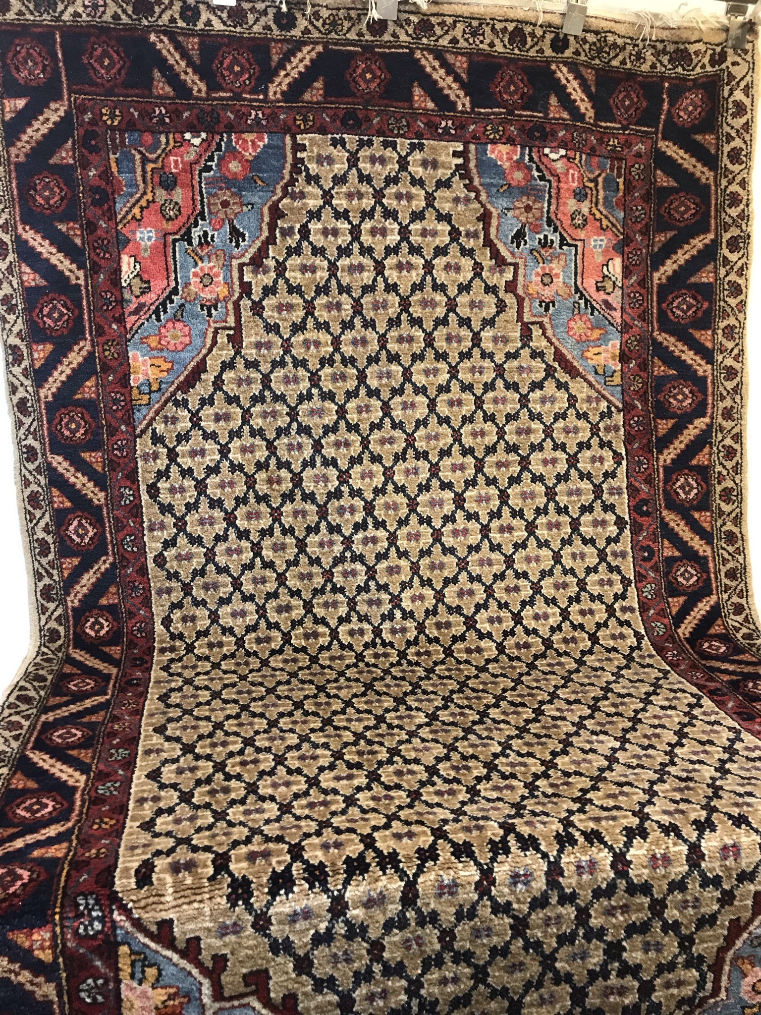 Persian Serab wool all over floral handmade carpet Treasure Antique