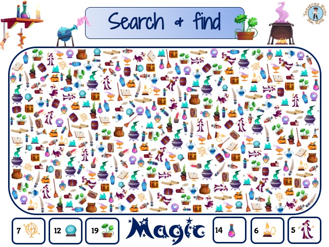 Magic Seek and find Treasure hunt 4 Kids I spy game Magic Seek and find Treasure hunt 4 Kids I spy game