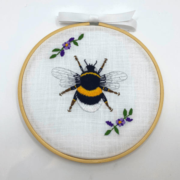 Easy Hand Bee Embroidery Kit for Beginners Treasure Kave