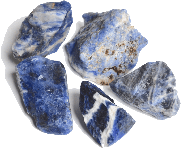 Blue Mineral Rocks