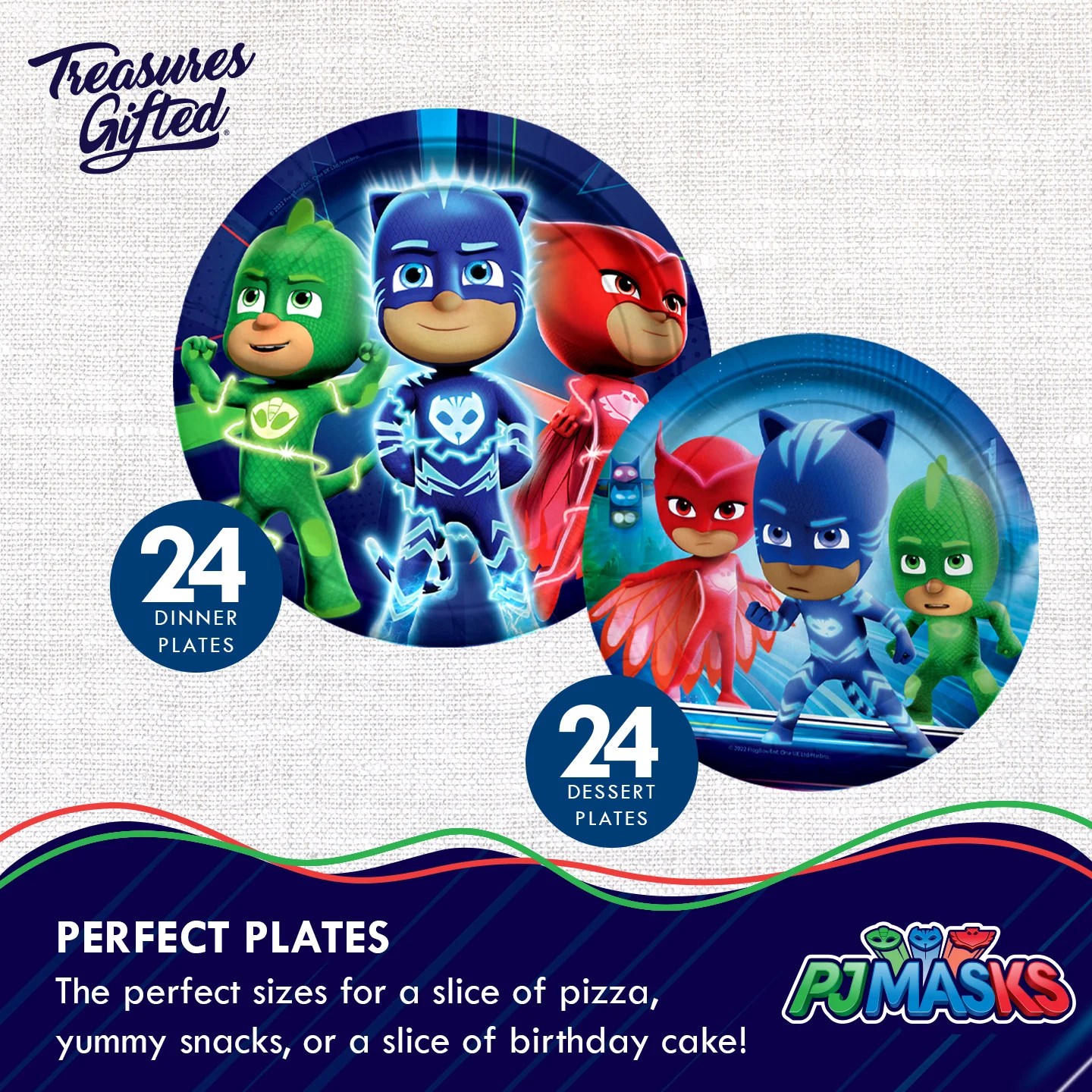 PJ Masks Party Supplies Complete Set for 24 Guests Treasures Gifted