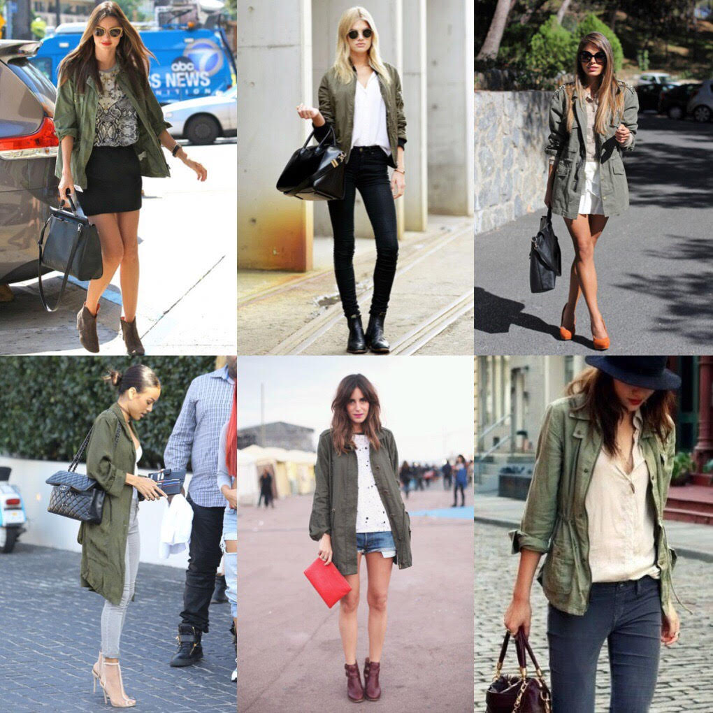 COMO COMBINAR TU CHAQUETA VERDE MILITAR ESTA PRIMAVERA 2017