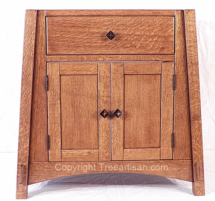 Amish Mccoy Mission Vanity Bathroom Sink Quarter Sawn Oak 26