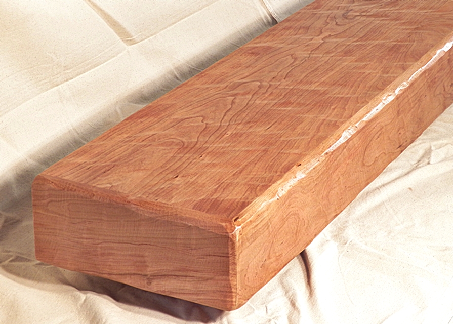 Extra Deep Fireplace Mantel Mantle Rustic Cherry Beam Floating Shelf A 84x12x5 eBay