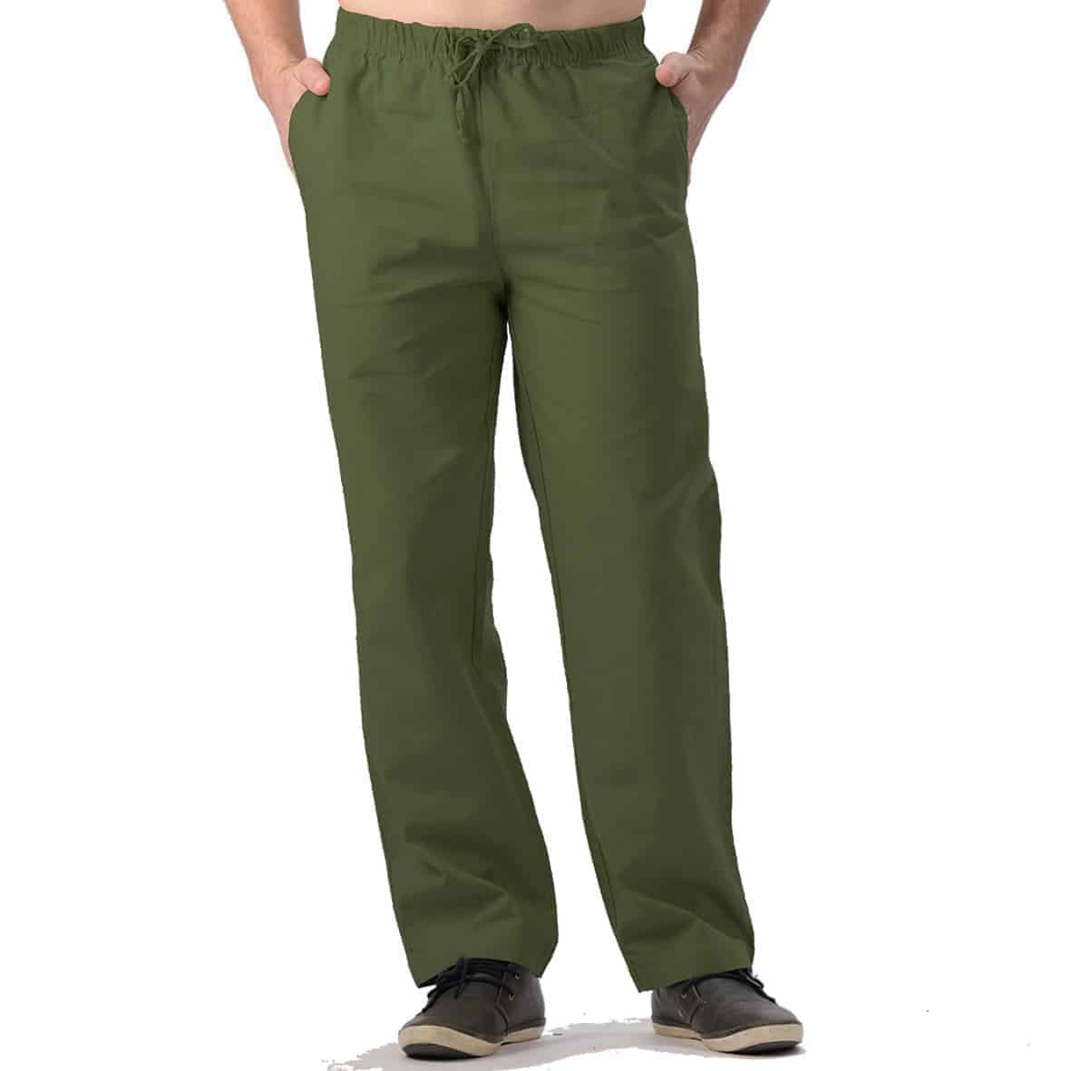 Men's Hemp Drawstring Pants Made in Canada TREE CHIC Eco Boutique