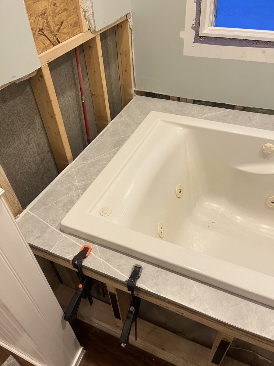 How to Lay Laminate Over Tile » Tree Farm Design Co.