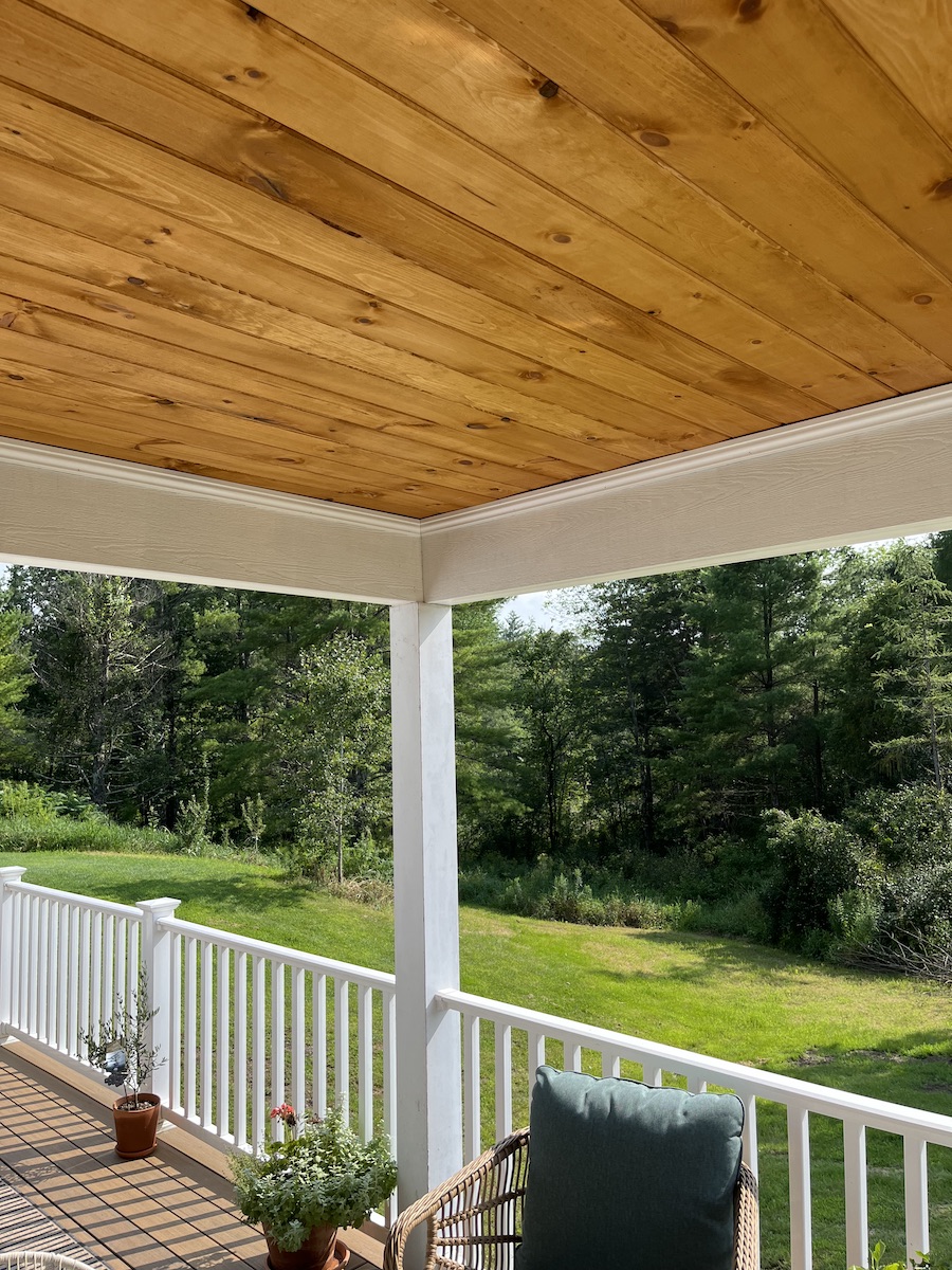 Tongue And Groove Pine Porch Ceiling Shelly Lighting