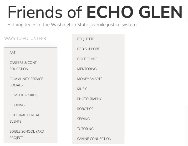 Volunteer Show Appreciation for Staff at Echo Glen Treefish