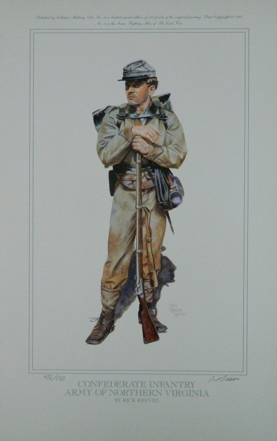 ReevesConfederate Infantry, Army of the Northern VirginiaArtCivil War
