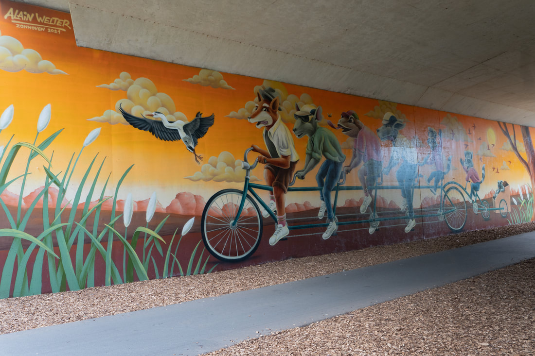 Koningshofwegtunnel Zonhoven Treepack Murals and Street Art
