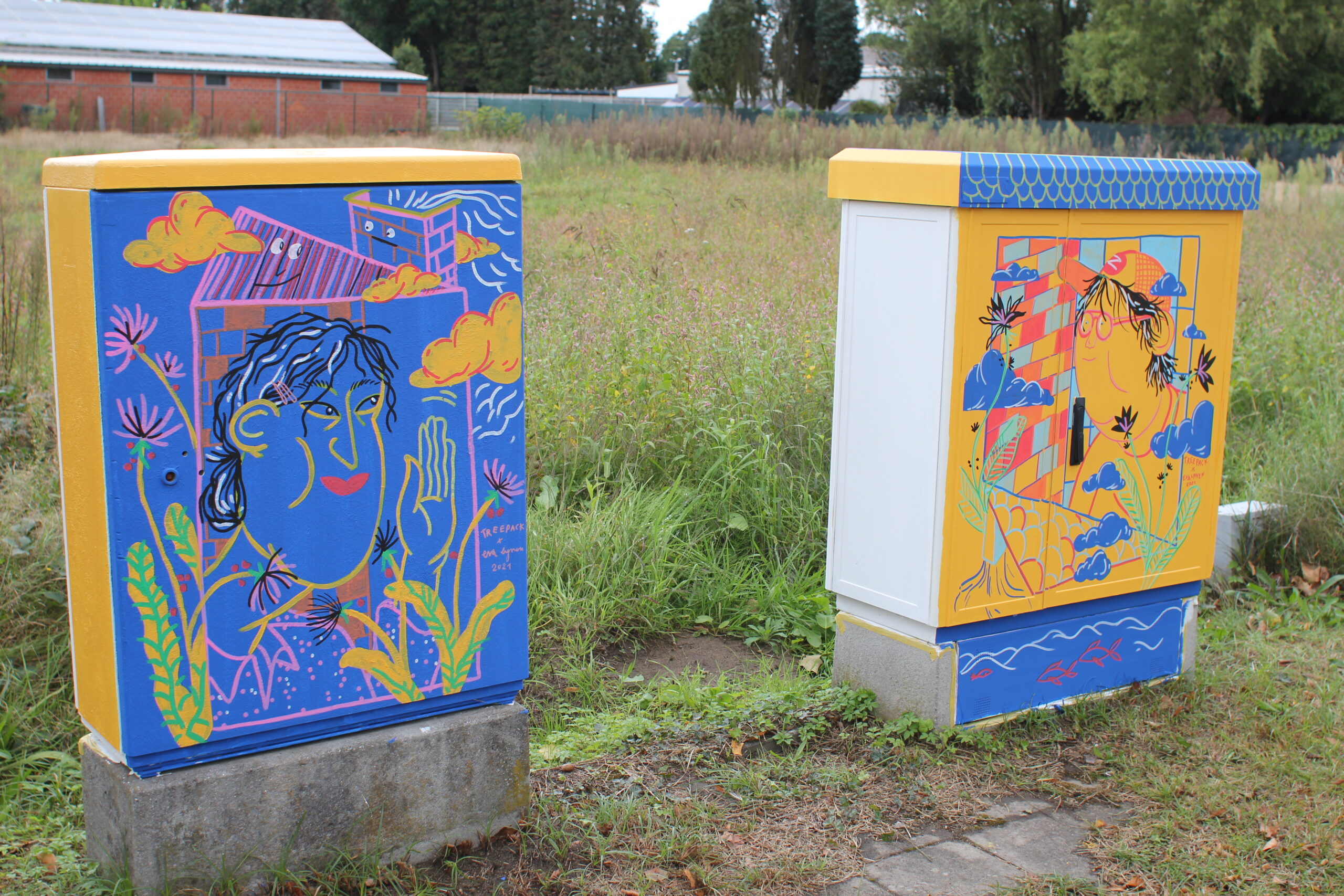 Tour Elentrik Zonhoven Treepack Murals and Street Art