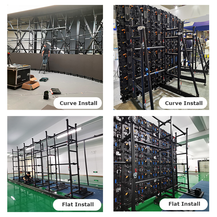 Ground Support Truss System for LED Screen Wall TreeVisuals