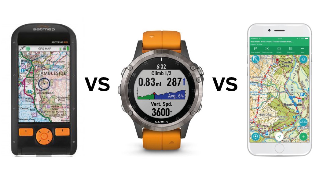The big question GPS unit, Smartphone app or GPS watch? Trek and