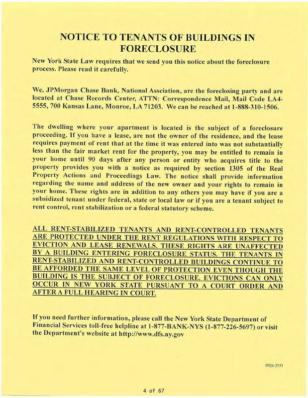 Document for Chase Bank, National Association v. Derrick