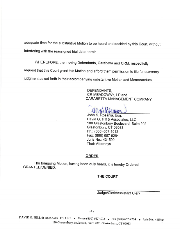 MOTION FOR PERMISSION TO FILE SUMMARY JUDGMENT MOTIONCASE ASSIGNED FOR