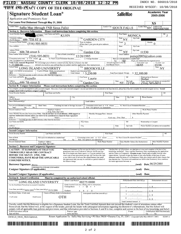 AFFIDAVIT AFFIDAVIT OF FACTS Possible SSN Administratively Redacted
