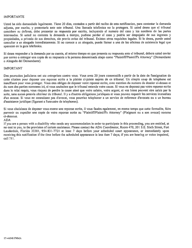 eSummons Issuance TO REBECCA NOONAN A/K/A REBECCA JANE NOONAN A/K/A