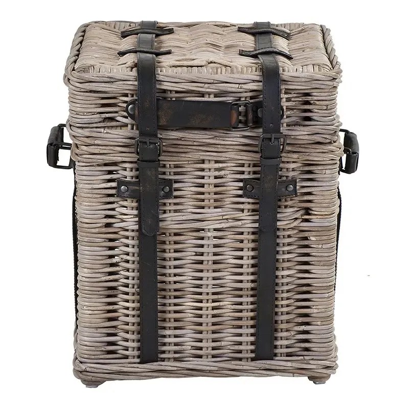 Rattan Trunk Side Table Trellis House