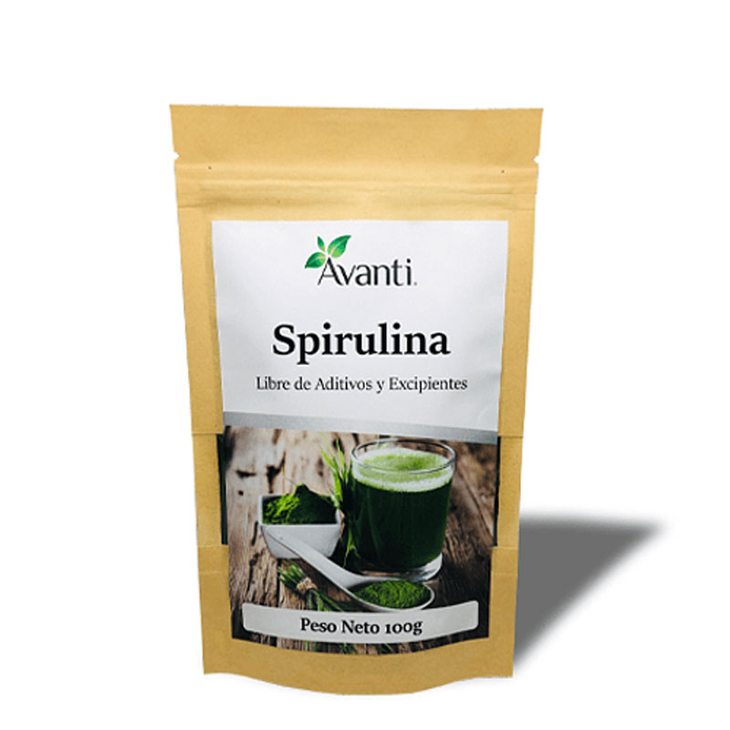 Spirulina en Polvo, 100 grs, marca Avanti Tremus