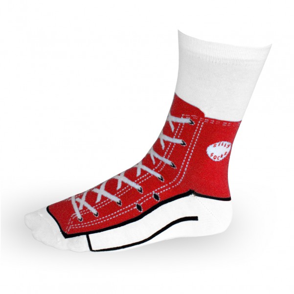 Sneaker Socken in rot jetzt preiswert kaufen
