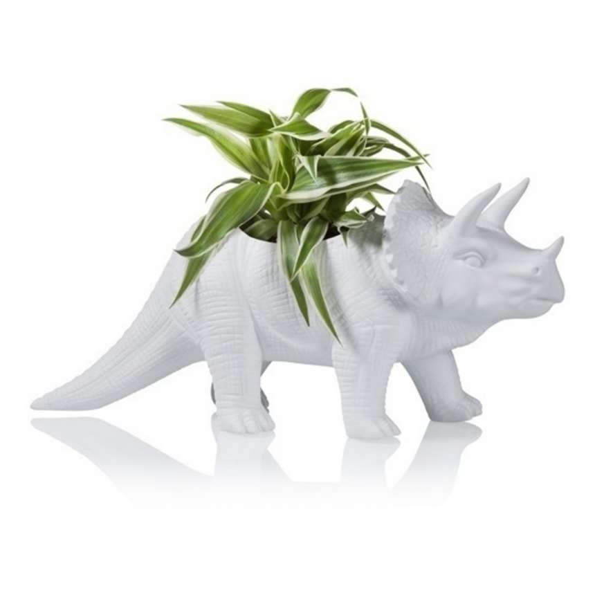 Tricerapot Dino Blumentopf aus Porzellan bei trendaffe.de