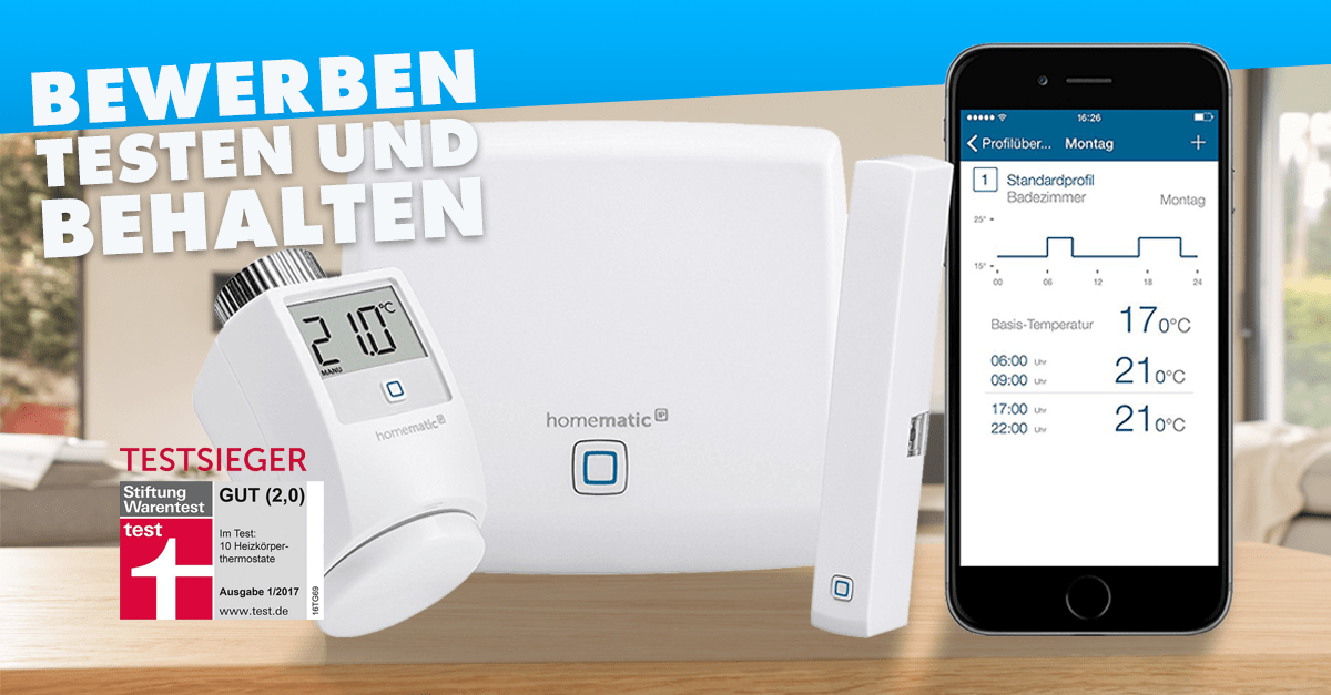 Tester für den Testsieger gesucht das Homematic IP Smart Home Starter