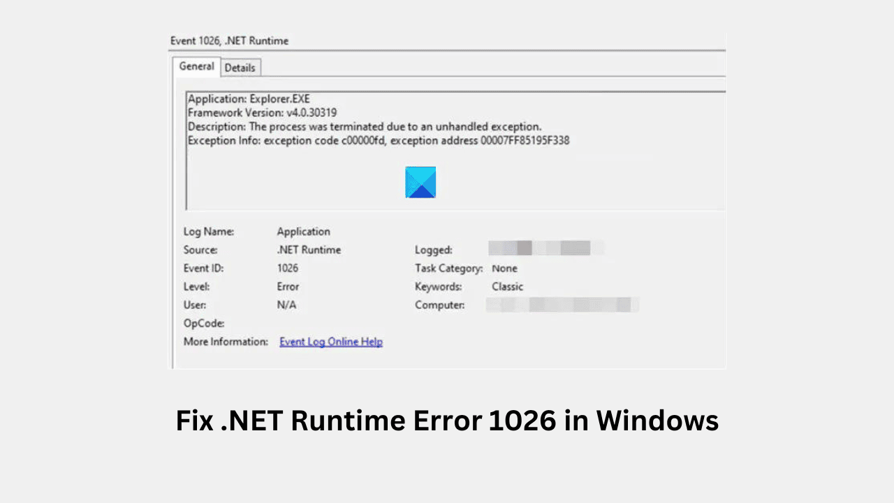 How to Fix Runtime Error 1026 in Windows?