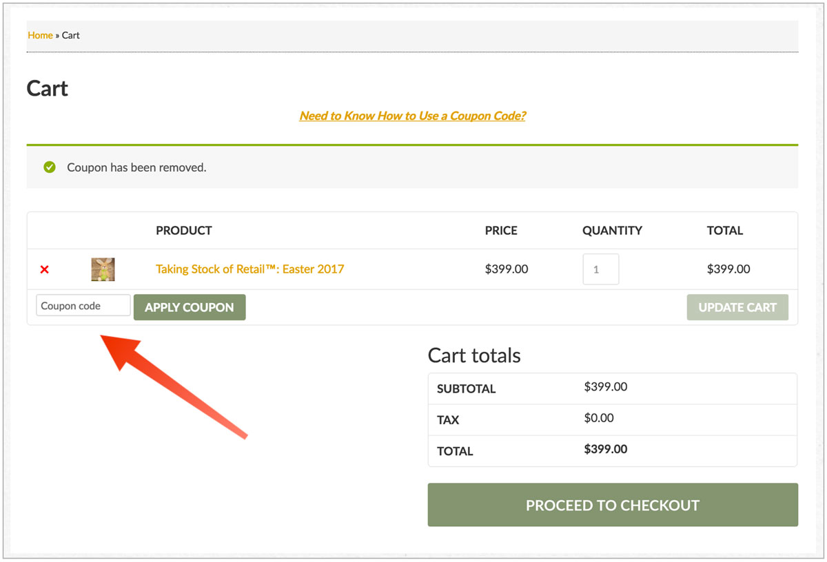 How to Use a Coupon Code The Trend Curve™