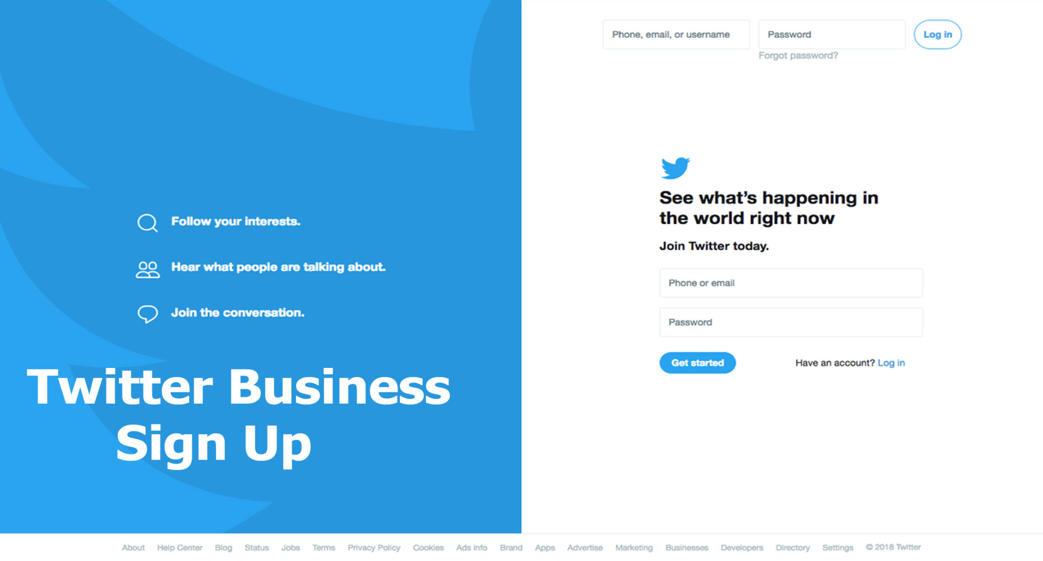 Twitter Business Sign Up Twitter Sign Up for Business TrendEbook