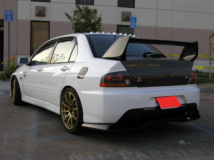 NEW EVO9 With Deffuser/Fully CF SPOILER 1piece EvolutionM