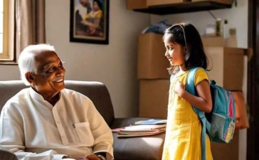 स्कूल से निभा घर आते हीं सीधा दादा` के रूम मे जाती थी दादा भी निभा को बहुत प्यार करते थे